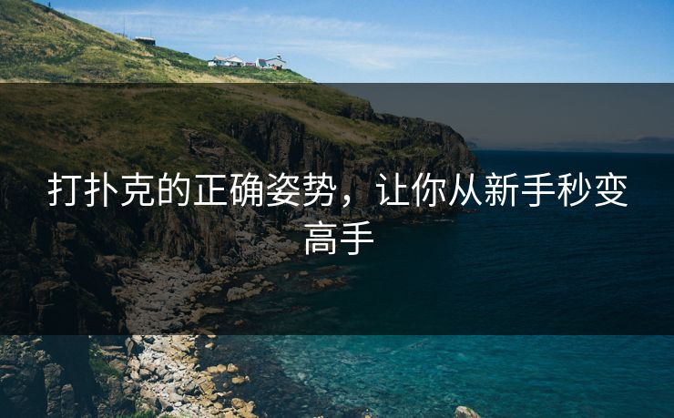 打扑克的正确姿势，让你从新手秒变高手